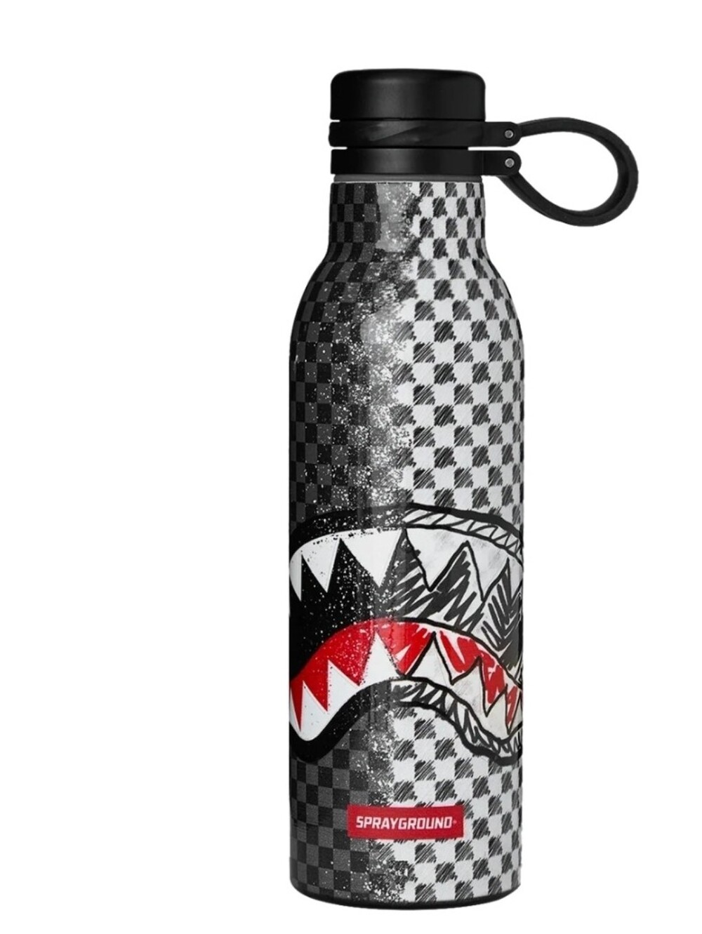 SPRAYGROUND DOODLE CHECK SPLIT WATER BOTTLE
